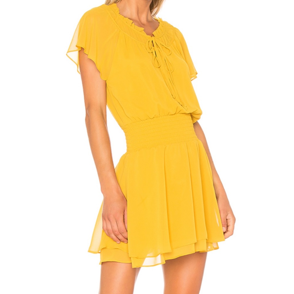 Short Sleeve Blouson Dress